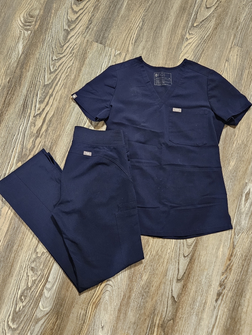 Figs Navy Scrub Set